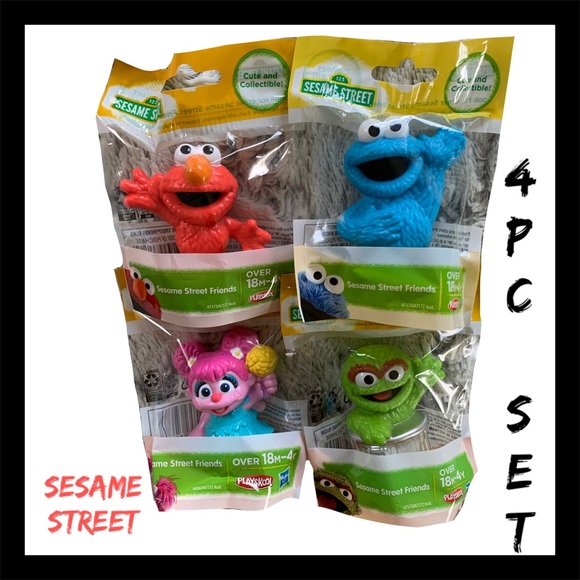 sesame street figurines set